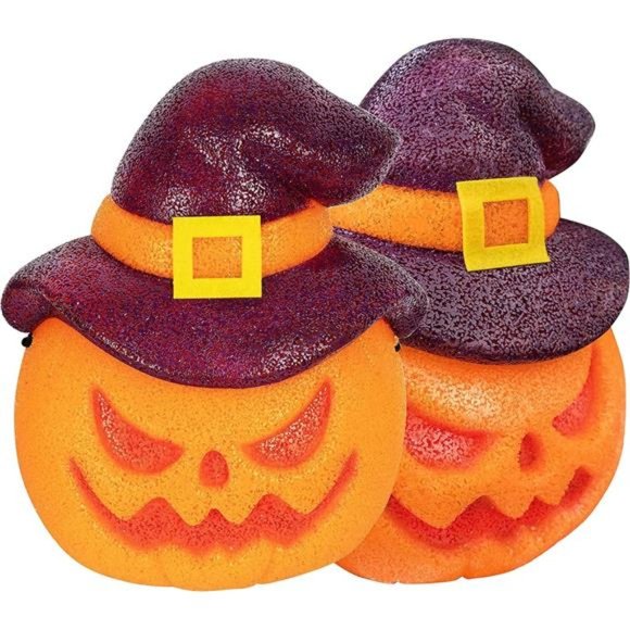 Pumpkin Halloween Porch Light Covers 2 Pack, 9" x 11.8" Halloween Outdoor Decor - Picture 1 of 7